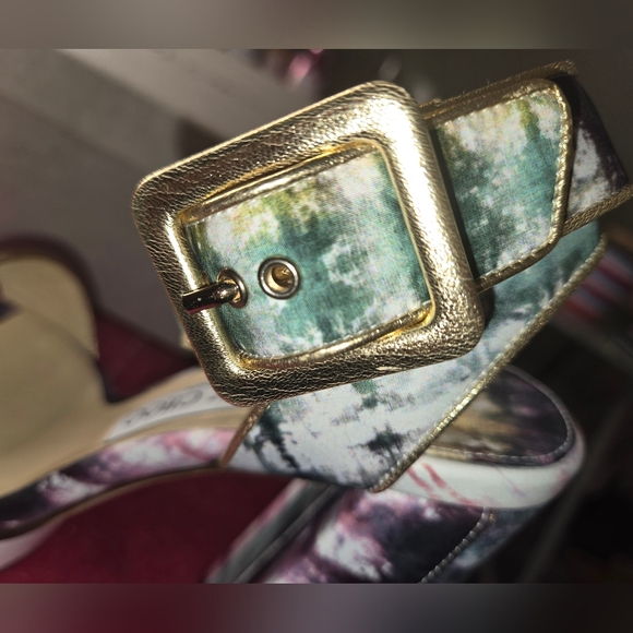 NIB Jimmy Choo Women's Jax Tie-Dye Platform Heels - Picture 12 of 15